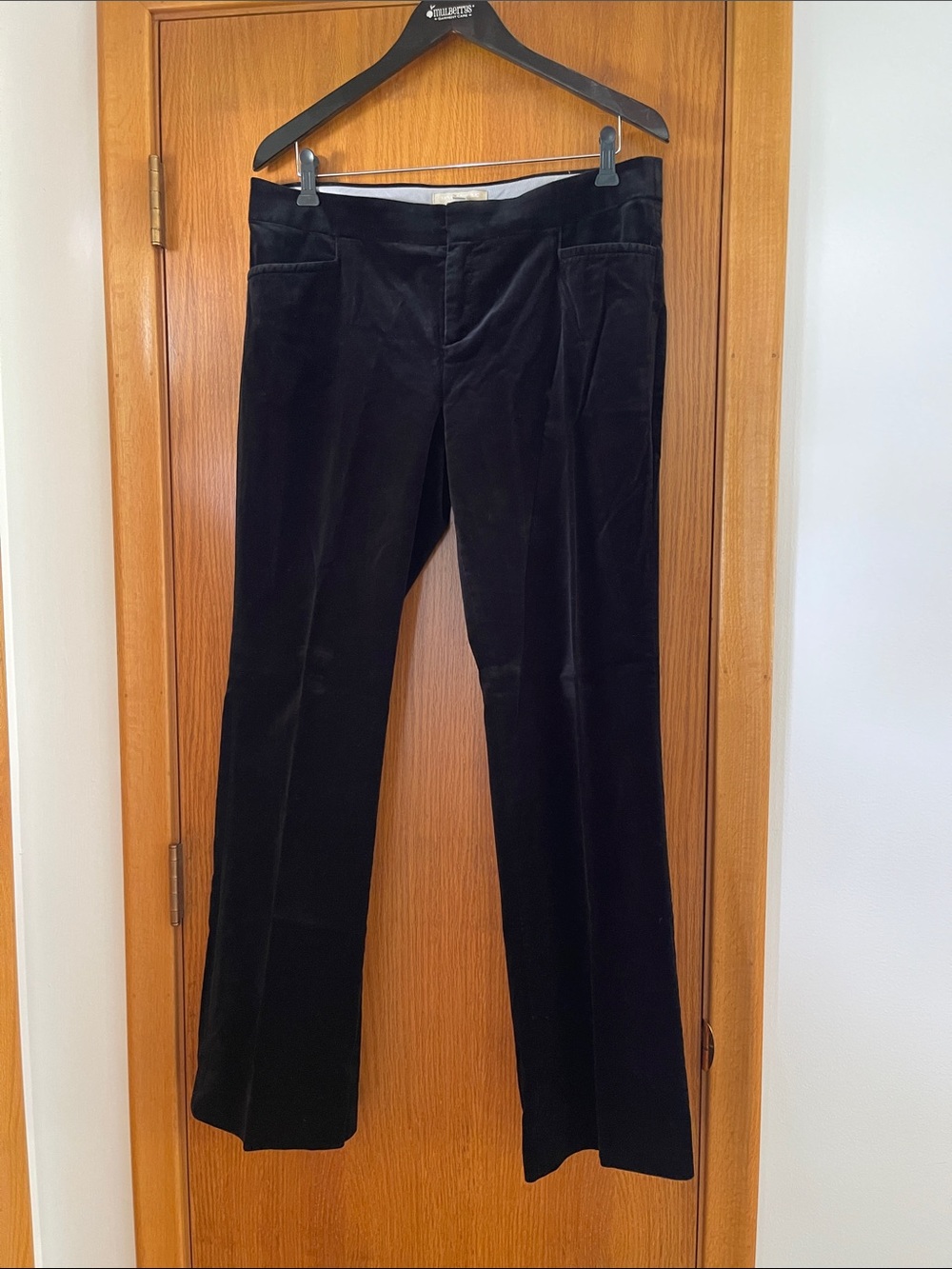 Banana Republic Black Velvet Dress Pants